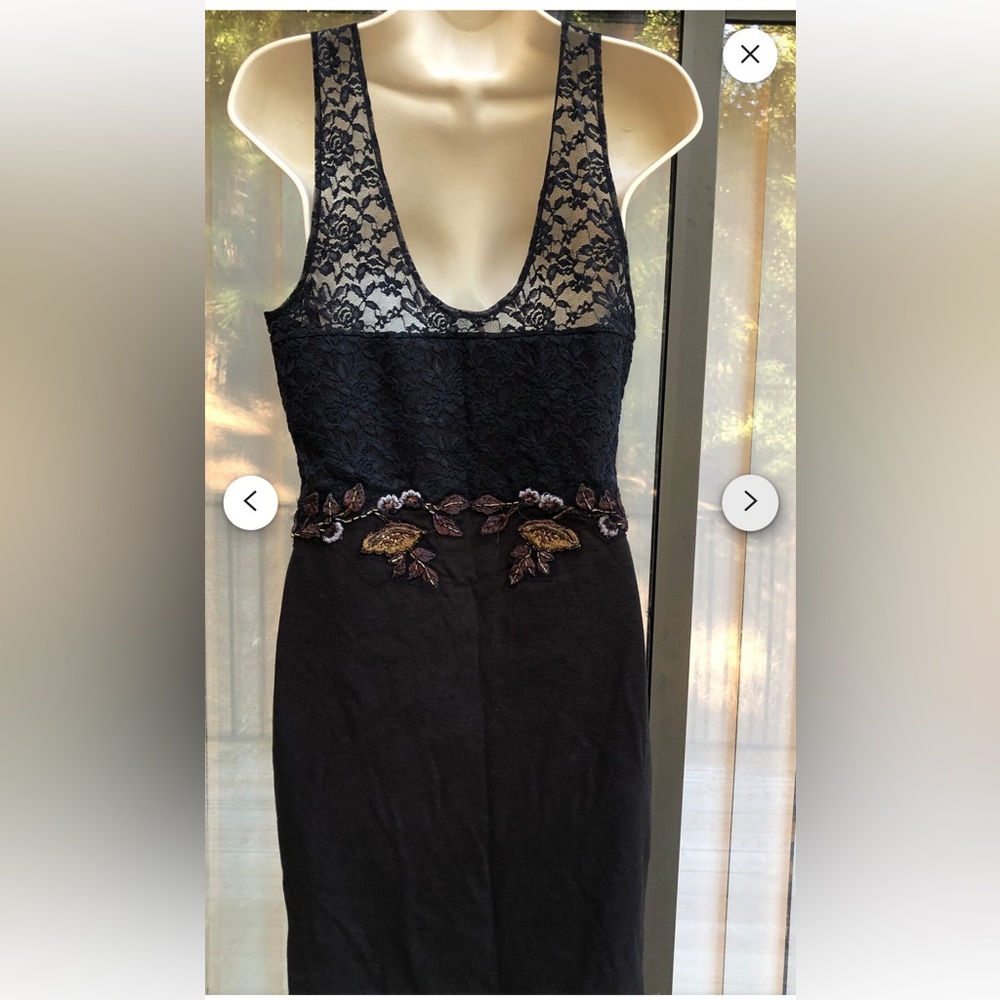 NWT Medium Free People Secrets of Eden Floral Embroidered Mini Dress - Picture 5 of 10